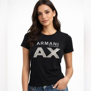 Armani Exchange Women’s Black T-shirt Small